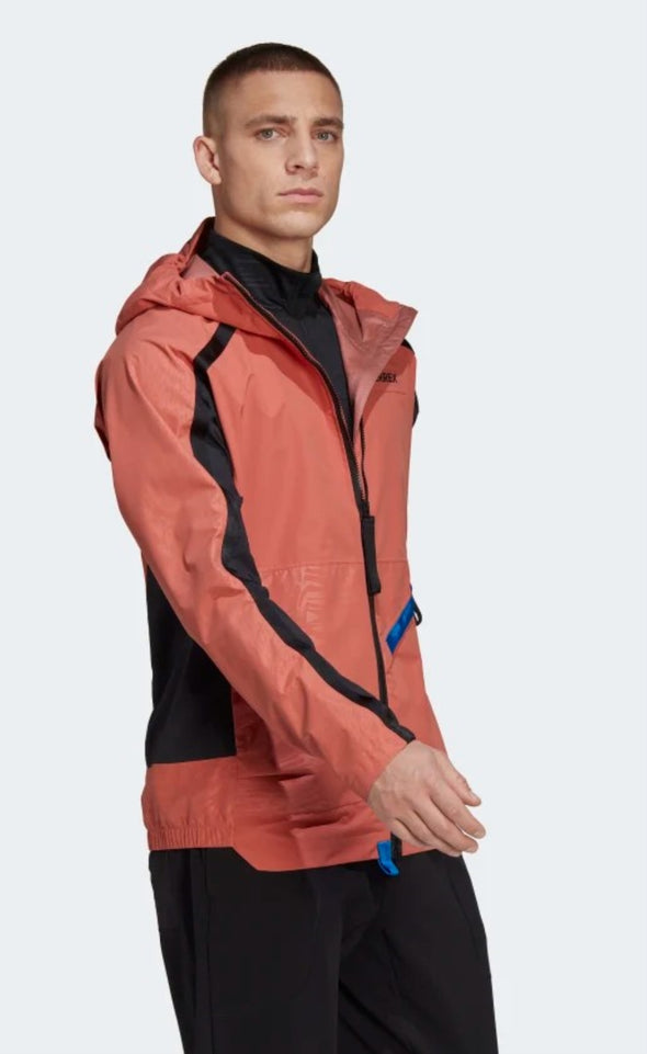 Adidas Men's Terrex Utilitas RAIN.RDY Jacket, Magic Earth/Black