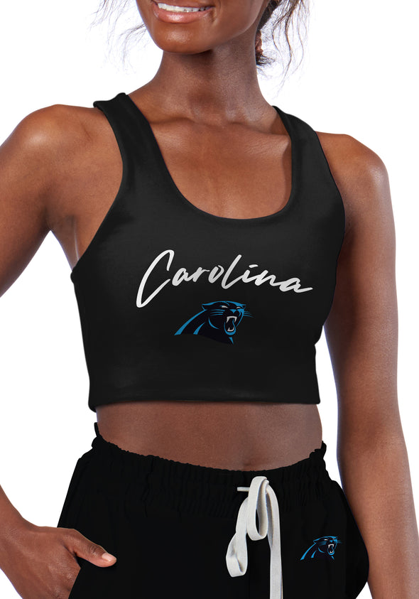 Certo By Northwest NFL Women's Carolina Panthers Collective Reversible Bra, Black