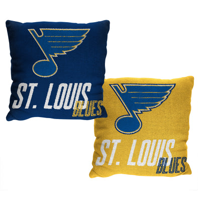 Northwest NHL St Louis Blues Reverb Double Sided Jacquard Accent Throw Pillow