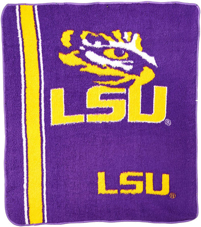 Northwest NCAA Louisiana State University Tigers Sherpa Throw Blanket