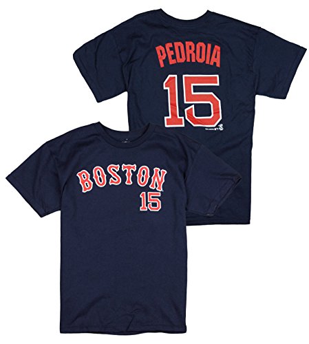 MLB Youth Boys Boston Red Sox Dustin Pedroia # 15 Player Tee - Navy