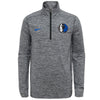 Nike NBA Youth Dallas Mavericks Space Dye Heathered Grey 1/4 Zip Element Pullover