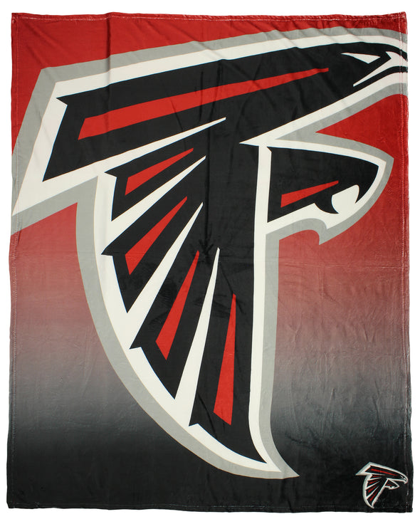 FOCO NFL Atlanta Falcons Gradient Micro Raschel Throw Blanket, 50 x 60