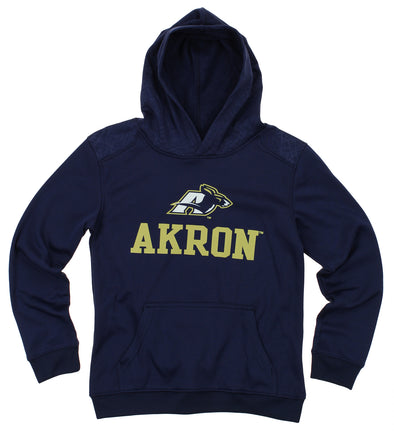NCAA Youth Akron Zips Performance Hoodie, Navy