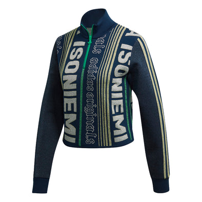 Adidas Women's Sport Inspired Track Jacket, Night Indigo / Semi Frozen Yellow / Dash Grey