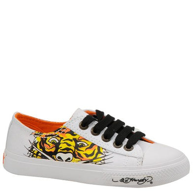 Ed Hardy LR DREW Kids Canvas Top Lace Up Sneaker Shoes, Color Options