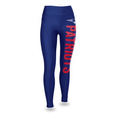 Zubaz NFL Women's New England Patriots Vertical Graphic Leggings, Blue