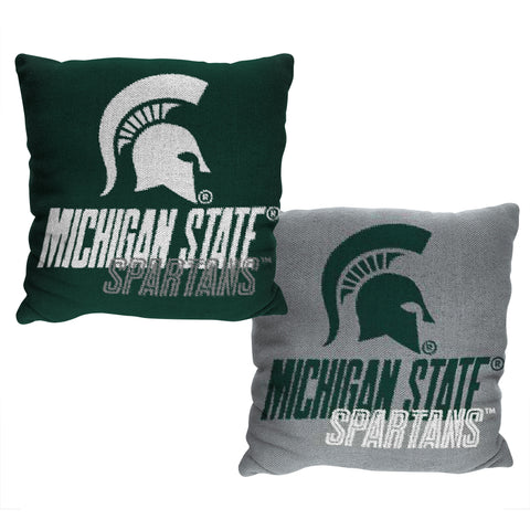 Northwest NCAA Michigan State Spartans Double Sided Jacquard Accent Throw Pillow