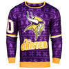NFL Men's Minnesota Vikings Chris Carter #80 Retired Player Ugly Sweater