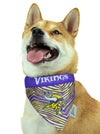 Zubaz X Pets First NFL Minnesota Vikings Reversible Bandana For Dogs & Cats