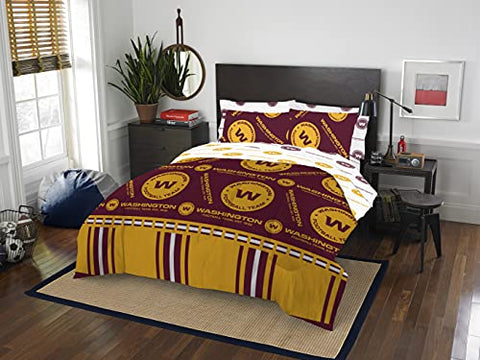 Northwest NFL Washington Commanders Football Team Rotary Bed in a Bag Set