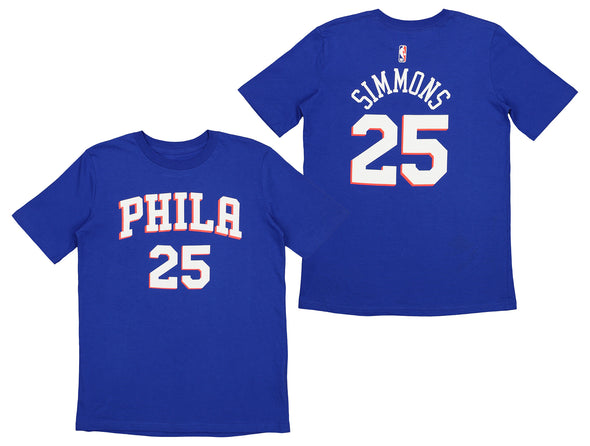 Outerstuff NBA Youth Boys Philadelphia 76ers Ben Simmons #25 Short Sleeve Shirt