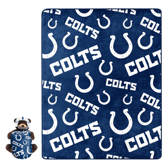 Northwest NFL Indianapolis Colts Plush Bear Hugger W/ 40" X 50" Silk Touch Throw Blanket