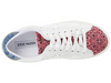 Steve Madden Women's Rezume Low Top Fashion Sneaker, Red Multi