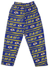 Zubaz NFL Men's Los Angeles Rams Static Lines Comfy Pants