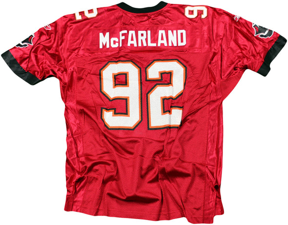 Reebok NFL Men's Tampa Bay Buccaneers Anthony McFarland #92 Replica Jersey, Red