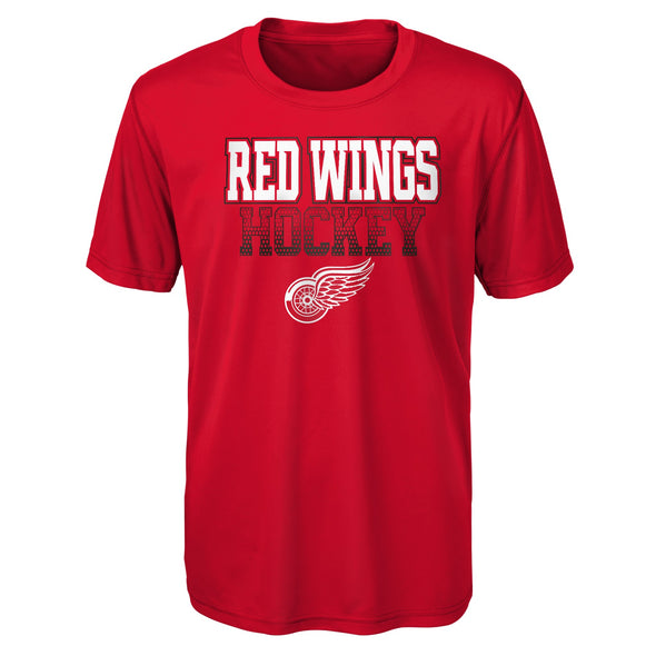 Outerstuff NHL Youth (8-20) Detroit Red Wings Elite Dri-Tek Short Sleeve Tee