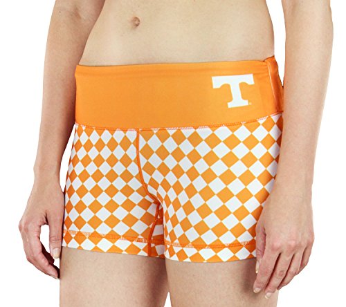 NCAA Women's Tennessee Volunteers Thematic Print Bootie Shorts, Orange