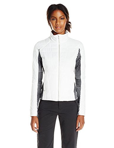 Spyder Women's Lucid Jacket, White/Black Drape Print, X-Small