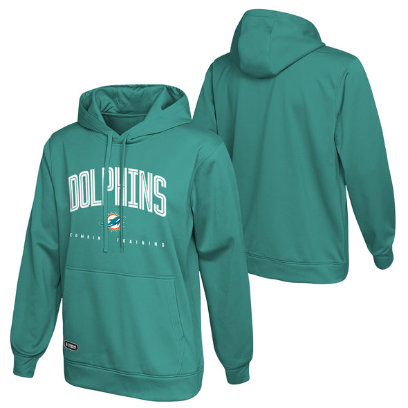 Outerstuff NFL Men's Miami Dolphins Up Field Performance Fleece Hoodie