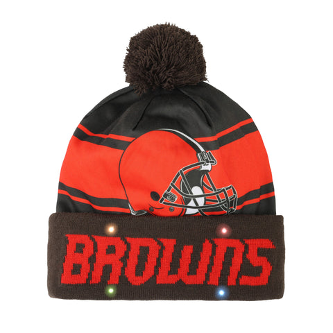 FOCO Adult's NFL Cleveland Browns Light Up Beanie