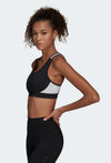 Adidas Women's Karlie Kross Believe This Workout Bra, Black/White