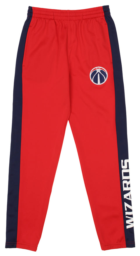 OuterStuff NBA Youth Boys Side Stripe Slim Fit Performance Pant, Washington Wizards