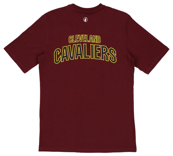 FISLL NBA Men's Cleveland Cavaliers Team Color, Name, and Logo Premium T-Shirt