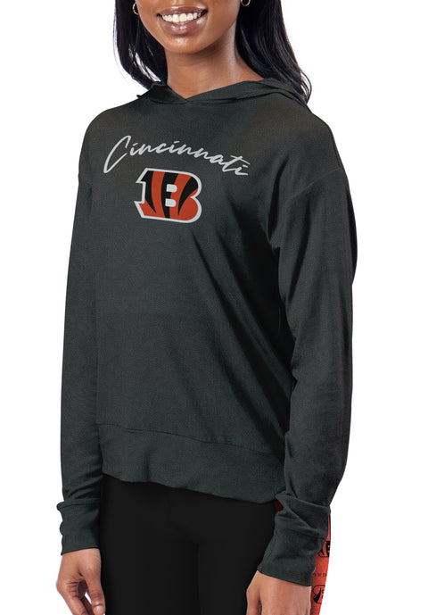 Certo By Northwest NFL Women's Cincinnati Bengals Session Hooded Sweeatshirt