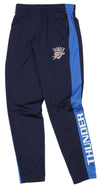 OuterStuff NBA Youth Boys Side Stripe Slim Fit Performance Pant, Oklahoma City Thunder