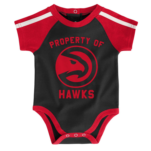 Outerstuff NBA Newborn Atlanta Hawks Rebound 3-Piece Bodysuit Set