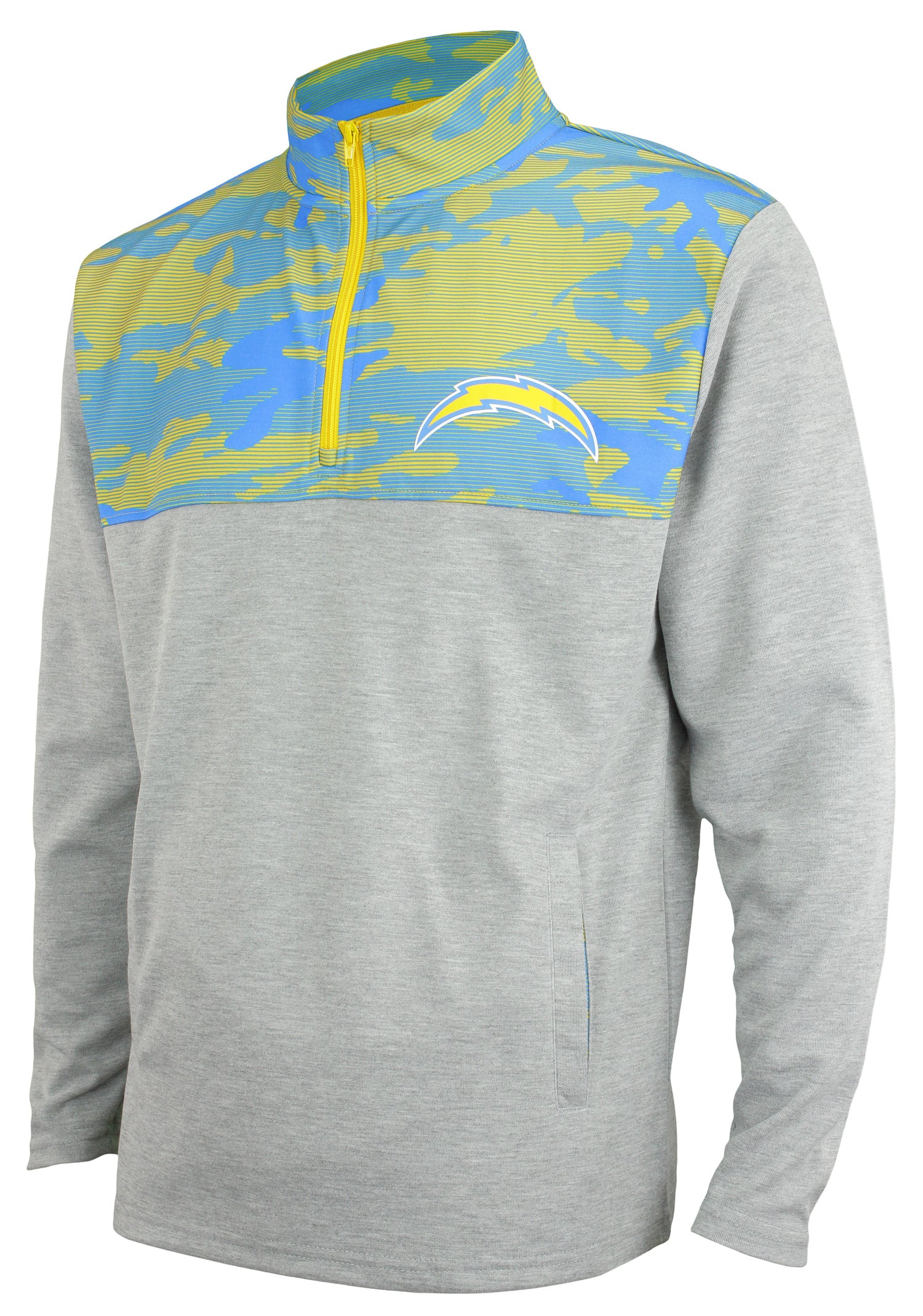 Zubaz NFL Men's Los Angeles Chargers Team Color Camo Back Panel Hoodie –  Fanletic