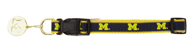 Sporty K9 NCAA Michigan Wolverines Reflective Dog Collar