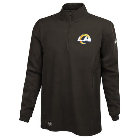 New Era NFL Men's Los Angeles Rams Covercom 1/4 Zip Performance Pullover