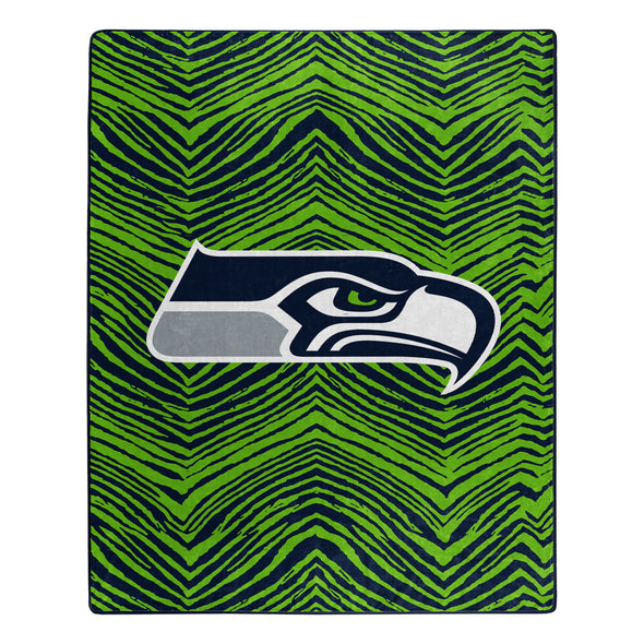 Zubaz by Northwest NFL Seattle Seahawks Throw Blanket 50 X 60