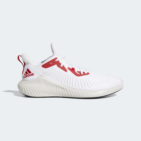 Adidas Men's Alphabounce Running Athletic Shoe, White/Power Red/Black