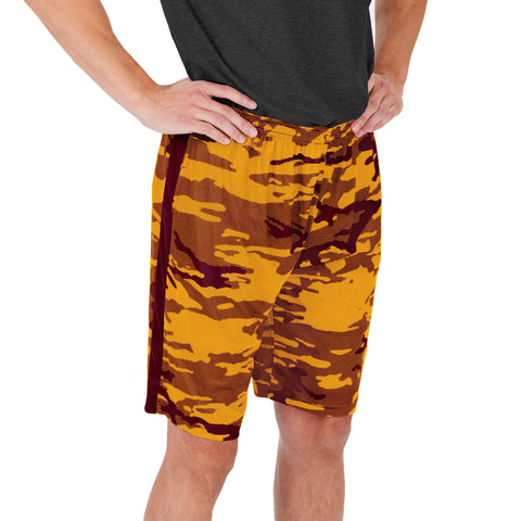 Zubaz Men's NFL Washington Team Lightweight Camo Lines Shorts with Logo