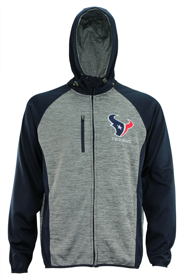 G-III Sports Men's NFL Houston Texans Solid Fleece Full Zip Hooded Jacket