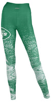 Zubaz NFL Women's New York Jets Static Fade Leggings