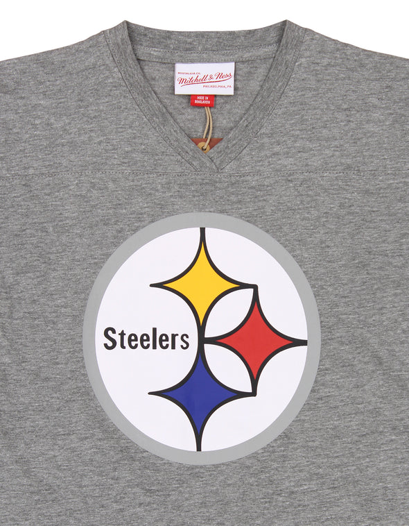 Mitchell & Ness NFL Youth (8-20) Pittsburgh Steelers Post Season Run V-Neck Tee