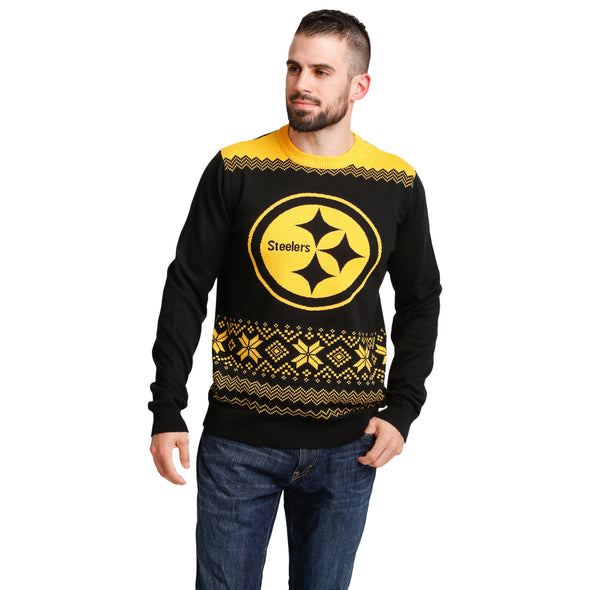 FOCO NFL Men's Pittsburgh Steelers 2021 Ugly Sweater