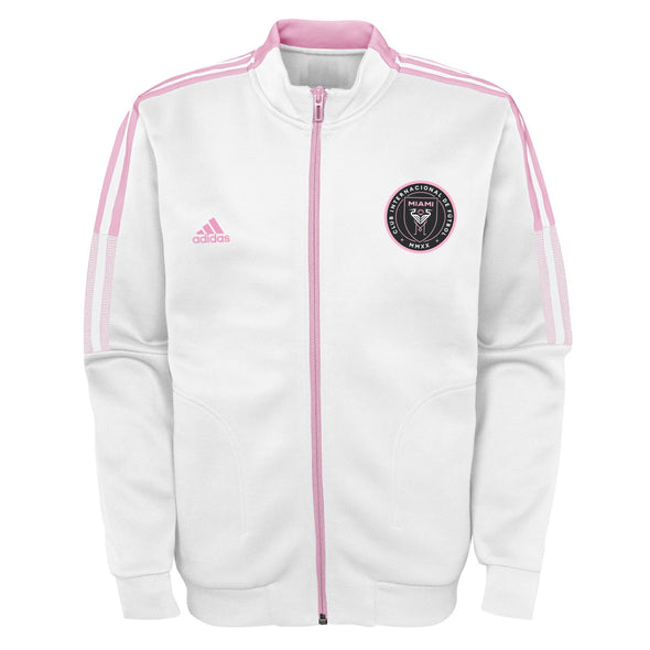 adidas International Miami CF MLS Kids (4-7) Anthem Travel Jacket, White