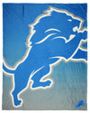 FOCO NFL Detroit Lions Gradient Micro Raschel Throw Blanket, 50 x 60