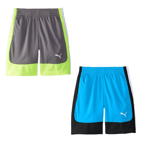PUMA Youth Boys Curve Short - Gray and Blue