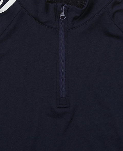 Adidas Men's Performance Navy 1/4 Zip Pullover Climalite Sweater, Navy