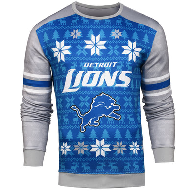 Forever Collectibles NFL Men's Detroit Lions Printed Ugly Sweater