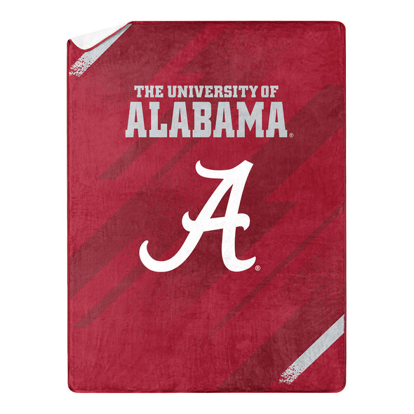 Northwest NCAA  Alabama Crimson Tide Silk Touch Sherpa Throw Blanket, 60"X80"