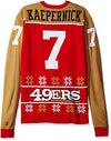 KLEW NFL Men's San Francisco 49ers Colin Kaepernick #7 Ugly Sweater