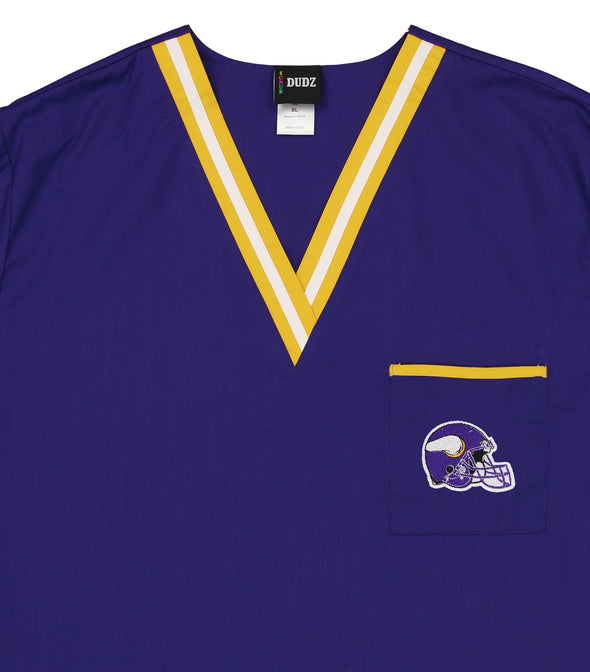 Fabrique Innovations NFL Unisex Baltimore Ravens Logo Scrub Top