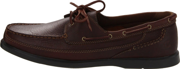 Dunham by New Balance Men's AFT 2-Eye Slip On Boat Leather Shoes